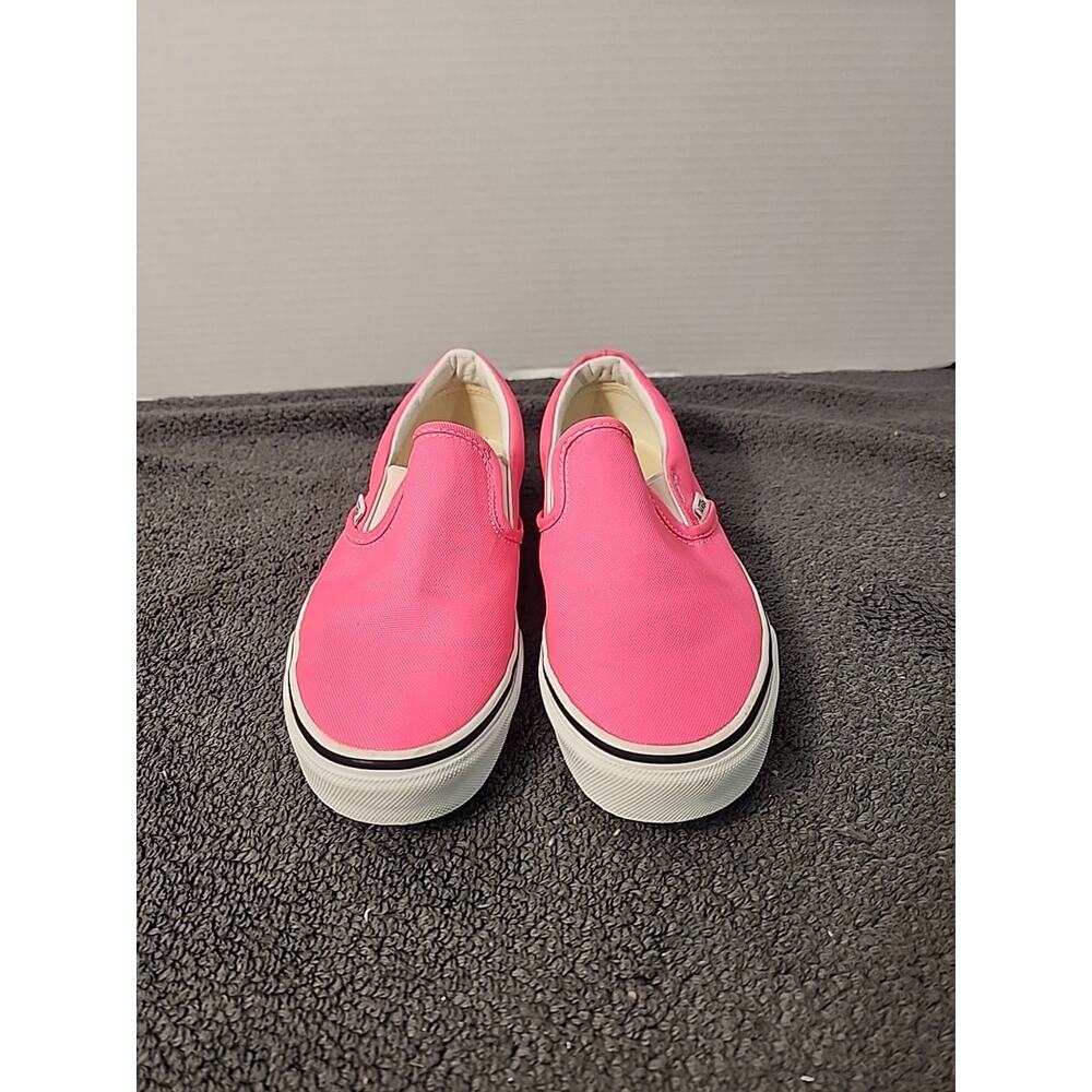 Vans Classic Slip-On Shoes Womens Size 7.5 Mens 6Pink Canvas Skateboard Casual